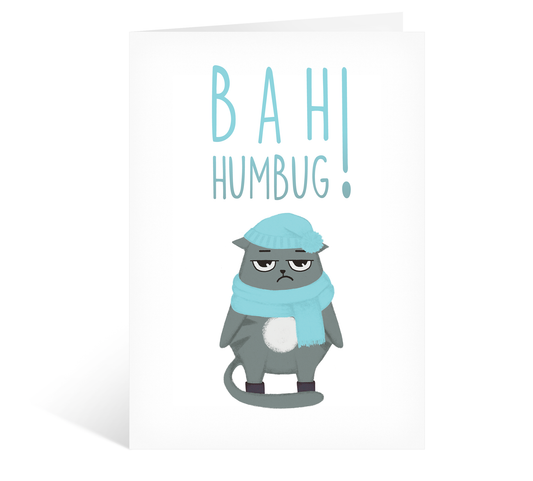 Funny Christmas Card, Bah Humbug Christmas Card