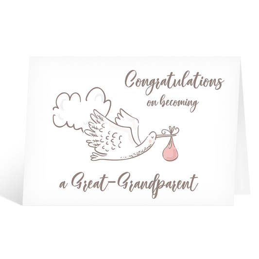 Congratulations On Becoming a Great Grandparent Baby Card