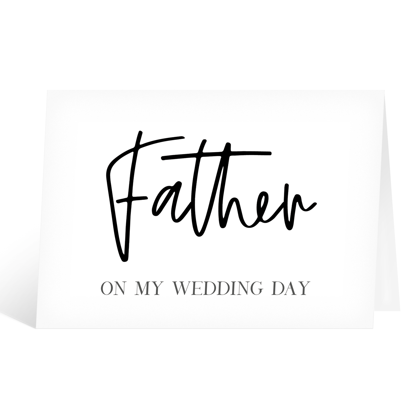 Father On My Wedding Day Card