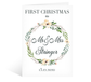 First Christmas As Mr & Mrs Wedding Card