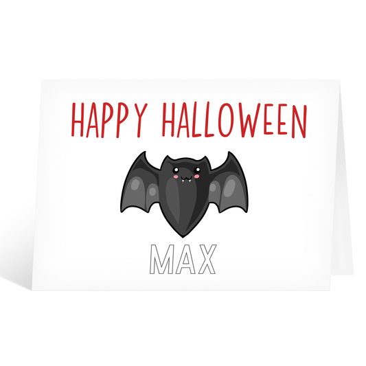 Personalised Happy Halloween Card