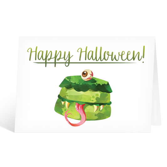 Happy Halloween Monster Card