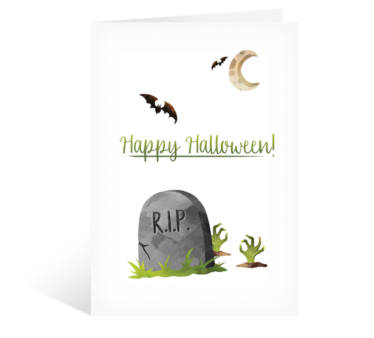 Happy Halloween RIP Card