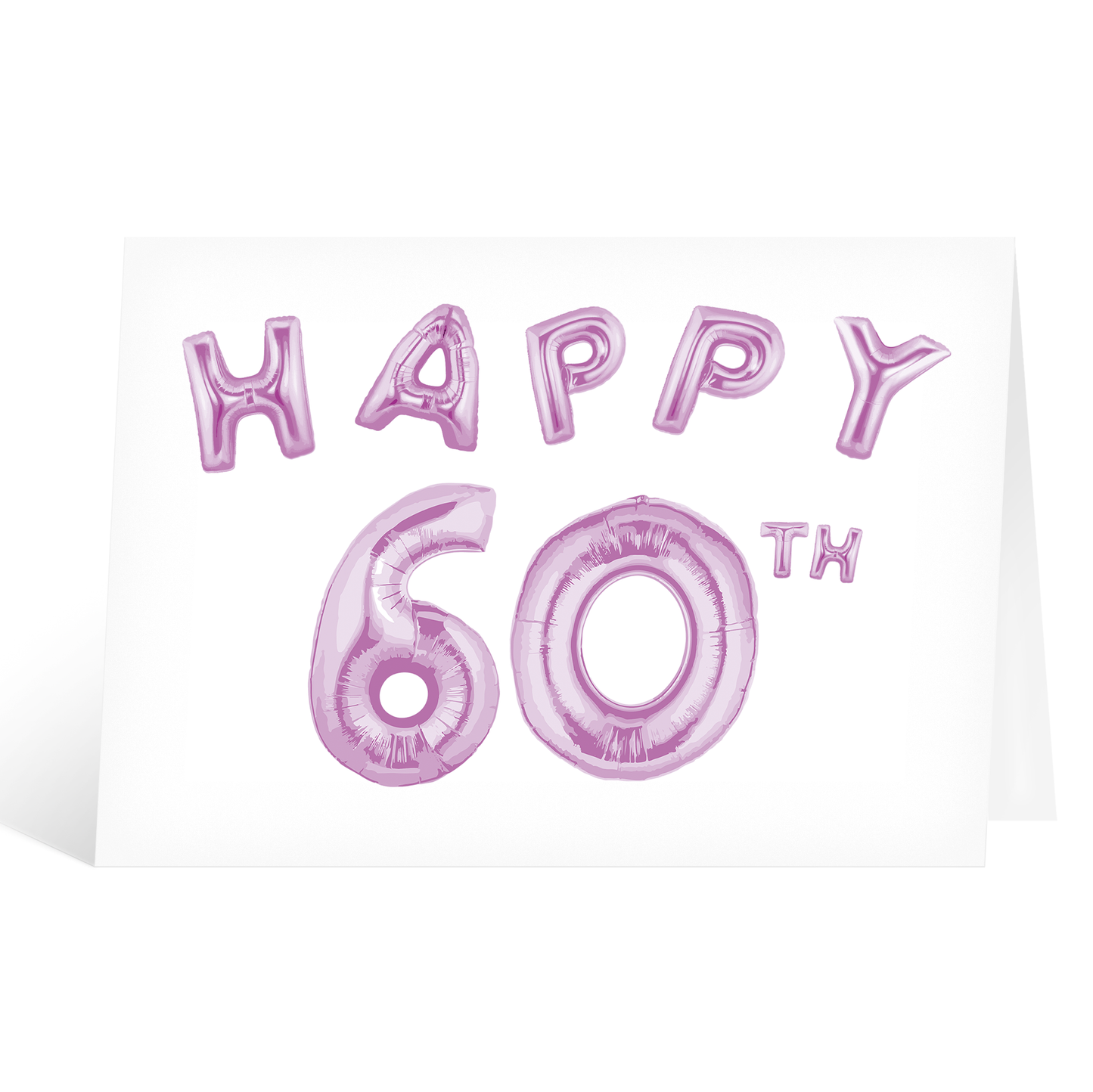 happy 60th birthday card foil balloon