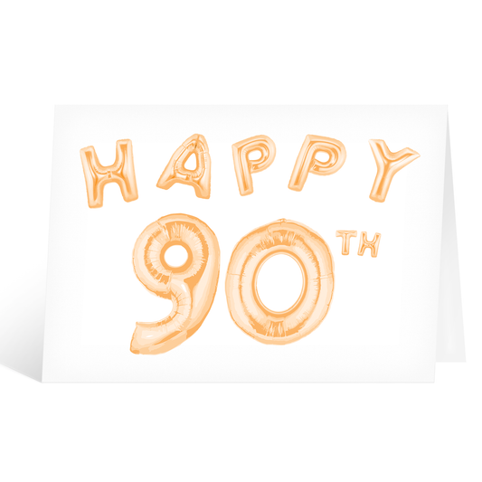 Happy 90th Birthday Card