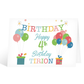 Happy 4th Birthday Balloon Card