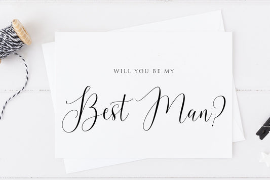 Will You Be My Best Man Proposal Wedding Card