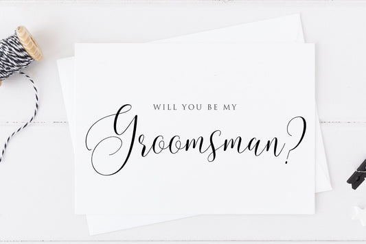 Will You Be My Groomsman Card