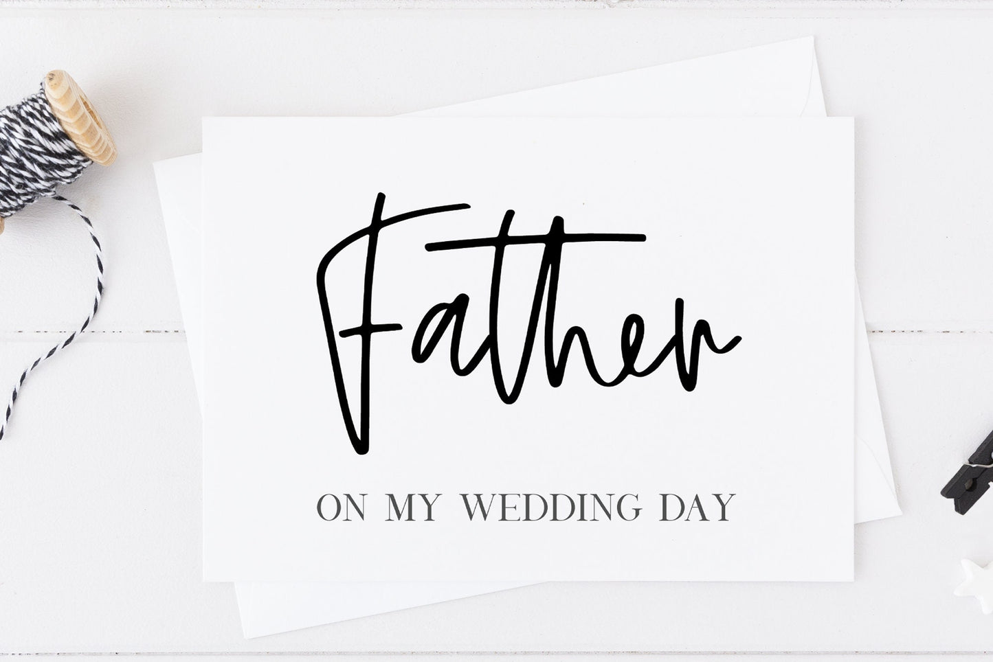 Father On My Wedding Day Card