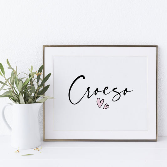 Croeso Welcome Welsh Print