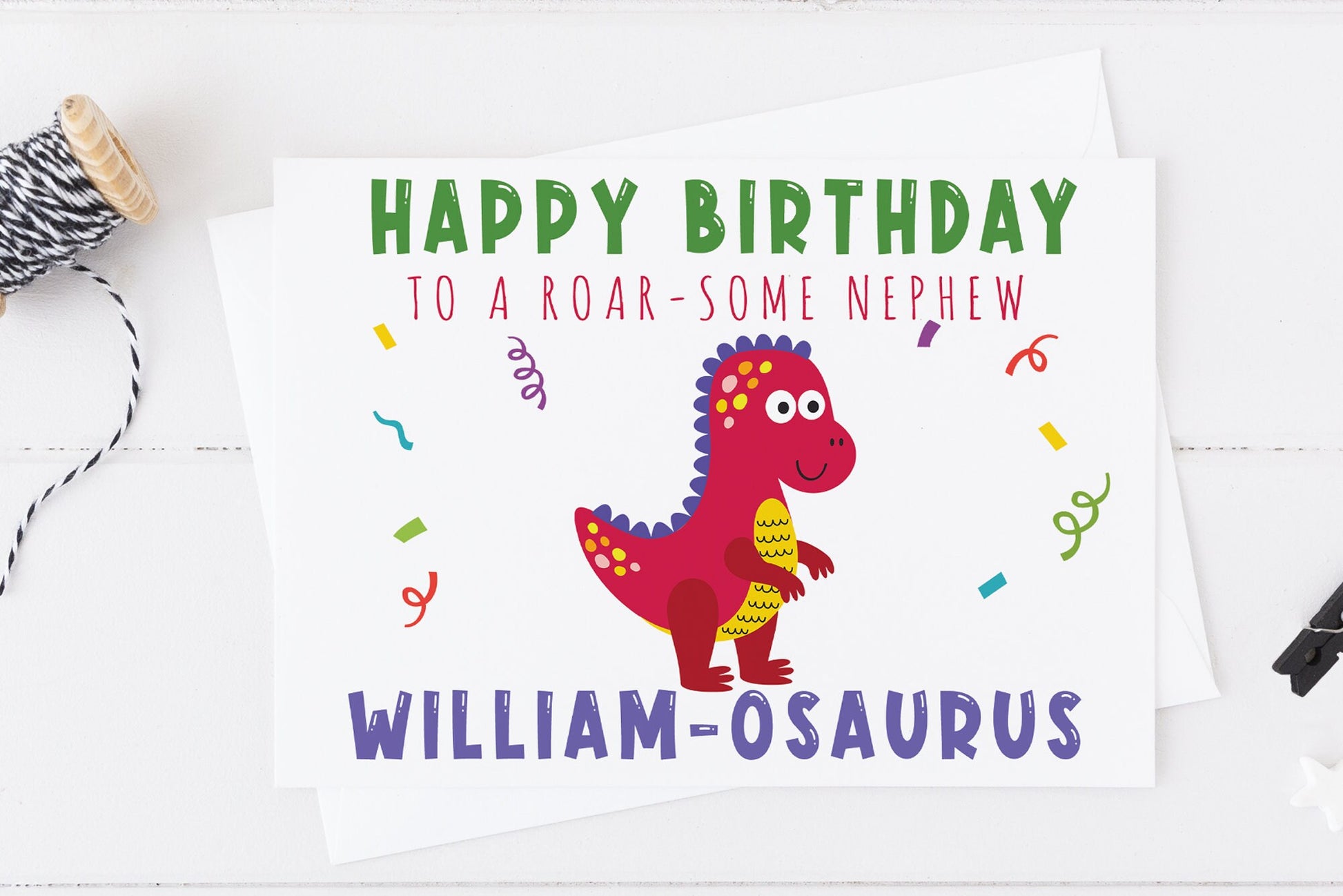 Roarsome dinosaur birthday card girl birthday card Dinosaur 