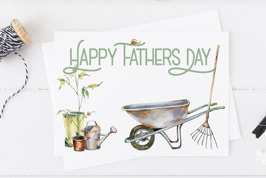 Happy Fathers Day Gardening Birthday Card for Dad