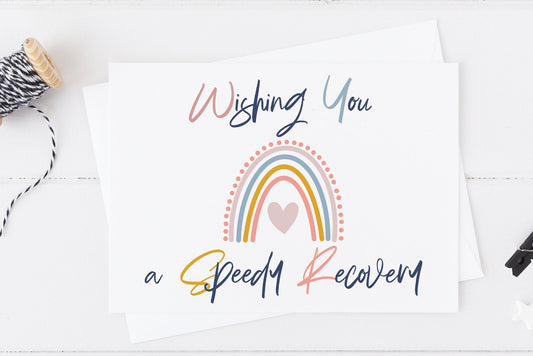 Wishing You A Speedy Recovery Sympathy Card – Purple Hare Creations