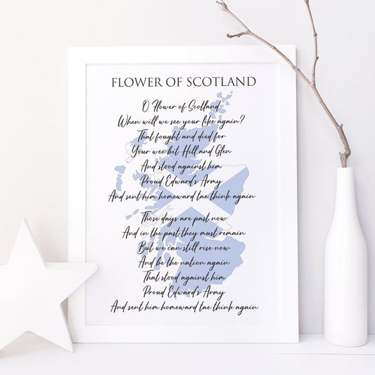 Scottish National Anthem Verse & Chorus Print