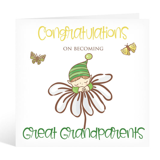 Personalised Congratulations On Becoming Great Grandparents Card