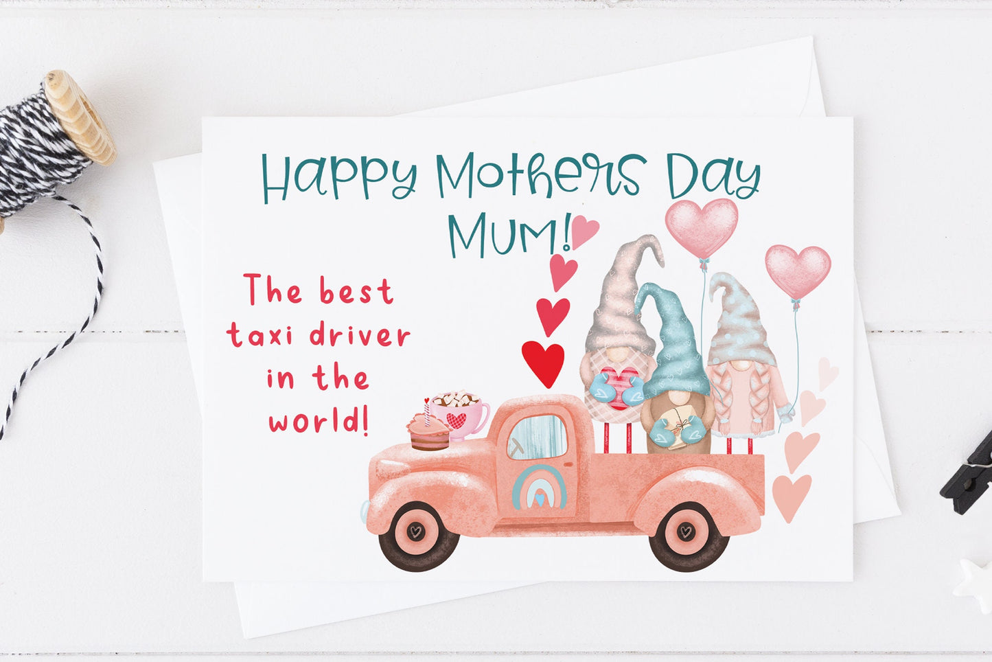 Happy Mother's Day To The Best Taxi Driver In The World Mum Card