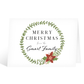 Personalised Merry Christmas from the Family….. Wreath Christmas Card