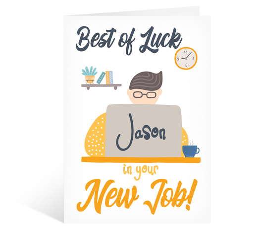 Best Of Luck In Your New Job Congratulations Card