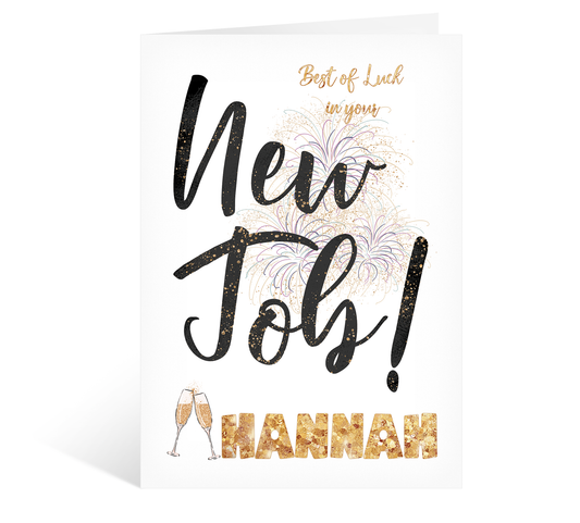 Best Of Luck On Your New Job Congratulations Card