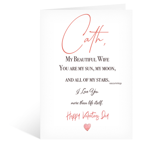 You Are The Love Of My Life Valentines Day Card